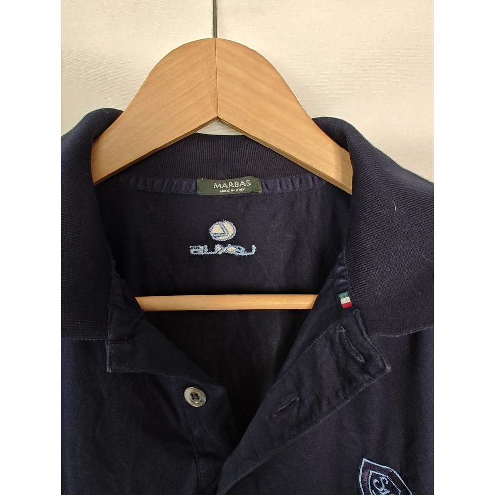 Marbas Polo Golf Short Short Sleeve Navy Blue Cotton Lexus Nevada‎ Celebrity L - Picture 5 of 10